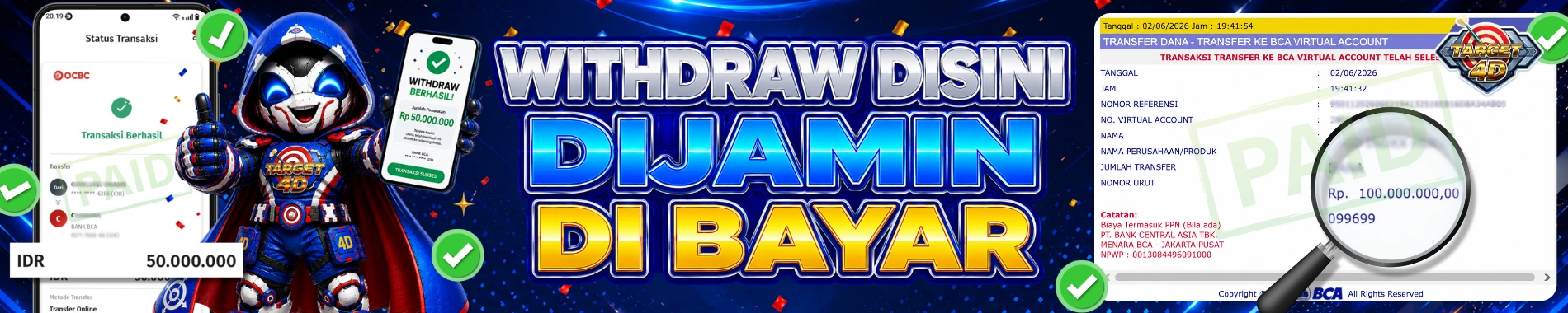 WD BERAPAPUN KAMI BAYAR TARGET4D